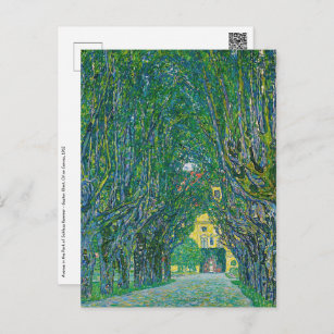 Postal Gustav Klimt - Avenida en el Parque Schloss Kammer