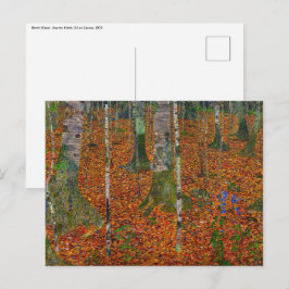 Postal Gustav Klimt - Birch Wood