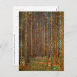 Postal Gustav Klimt - Bosque Pino de Tannenwald<br><div class="desc">Bosque Fir/Selva de Pino Tannenwald - Gustav Klimt,  Oil on Canvas,  1902</div>