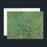 Postal Gustav Klimt - Campo de amapola<br><div class="desc">Campo de amapola / Campo de los cachorros - Gustav Klimt,  Petróleo en lienzo,  1907</div>