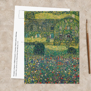 Postal Gustav Klimt - Casa de campo junto al Attersee