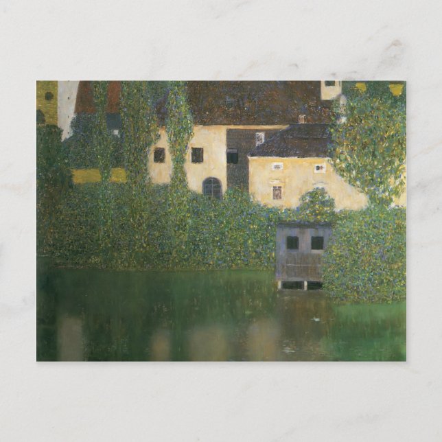 Postal Gustav Klimt- Castillo de Agua (Anverso)