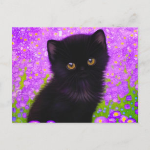 Postal Gustav Klimt Cat