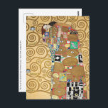 Postal Gustav Klimt - Complemento, Frisa Estúclet<br><div class="desc">El árbol de la vida,  la frisa estocleta,  los amantes del cumplimiento - Gustav Klimt,  Cardboard,  1909</div>