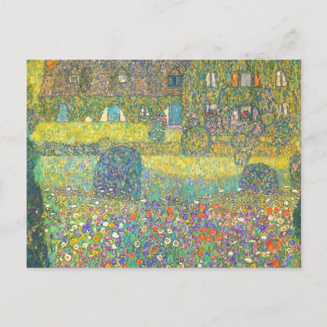 Postal Gustav Klimt Country House por el artista (Anverso)