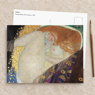Postal Gustav Klimt - Danae