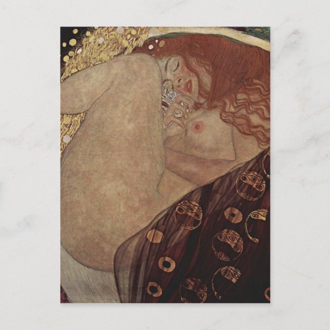 Postal Gustav Klimt  - Danae - Beautiful Artwork (Anverso)