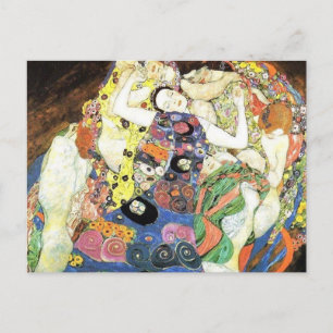 Postal Gustav Klimt Die Jungfrauen