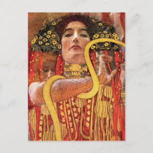 Postal Gustav Klimt - Diosa de Salud de la Medicina de Hy