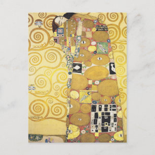 Postal Gustav Klimt - El abrazo - Arte clásico