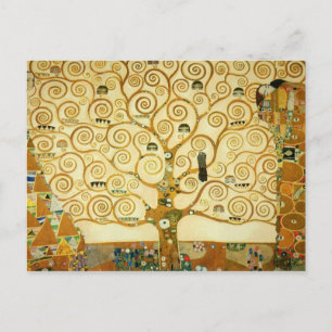 Postal Gustav Klimt El Árbol De La Vida Viejo Art Nouveau