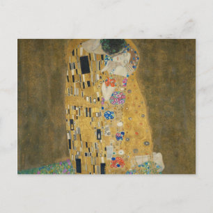 Postal Gustav Klimt - El beso