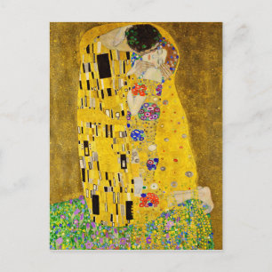 Postal Gustav Klimt - El beso