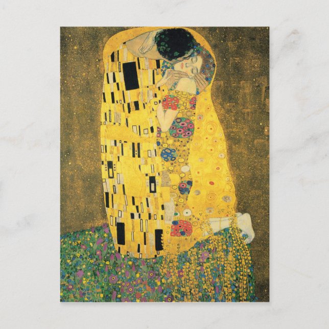 Postal GUSTAV KLIMT - El beso de 1907 (Anverso)