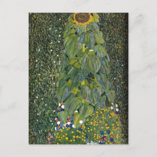 Postal Gustav Klimt- El Girasol