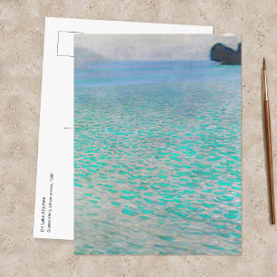 Postal Gustav Klimt - En el lago Attersee