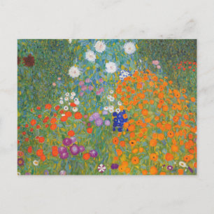 Postal Gustav Klimt Flor Jardín Naturaleza