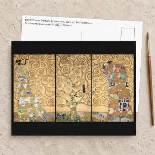 Postal Gustav Klimt - Friso Stoclet Árbol de la Vida