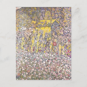 Postal Gustav Klimt-Horticultural Paisaje en la cima de u