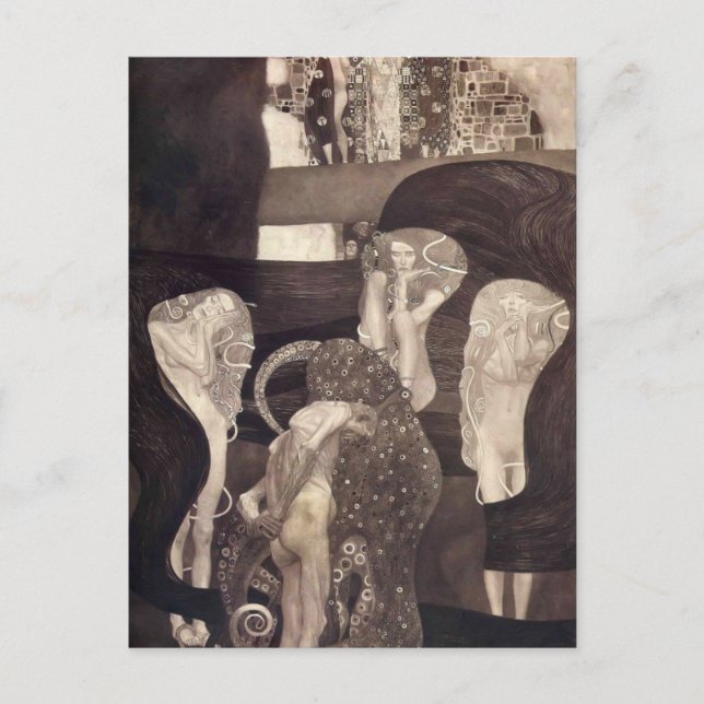 Postal Gustav Klimt- Jurisprudencia (estado final) (Anverso)