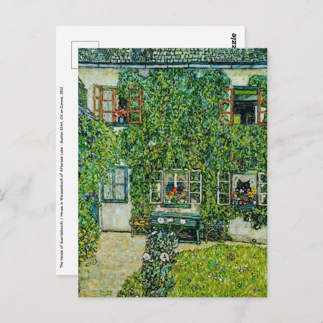 Postal Gustav Klimt - La Casa de la Guardia (Anverso / Reverso)