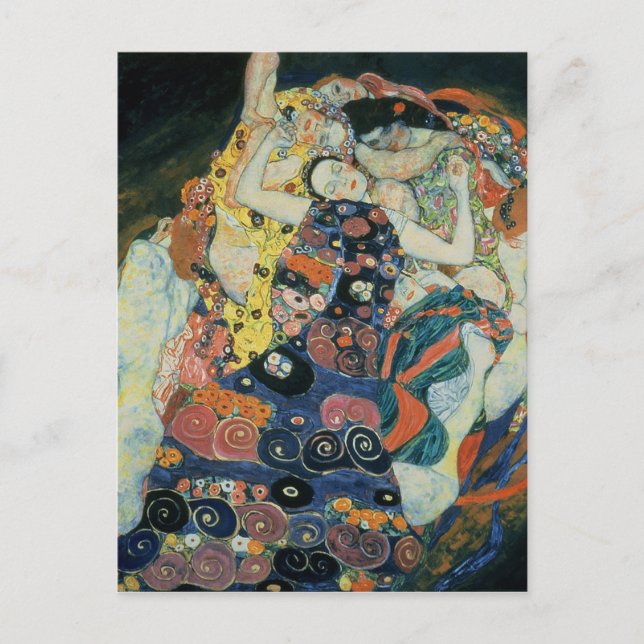 Postal Gustav Klimt : "La Dama" (Anverso)