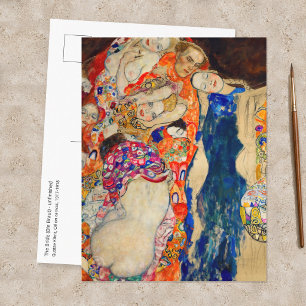 Postal Gustav Klimt - La Novia (inacabado)