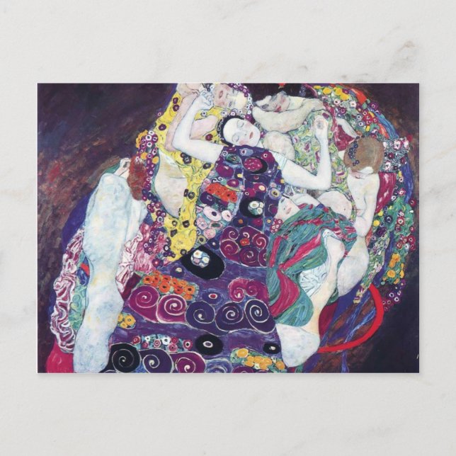 Postal Gustav Klimt- La Virgen (Anverso)