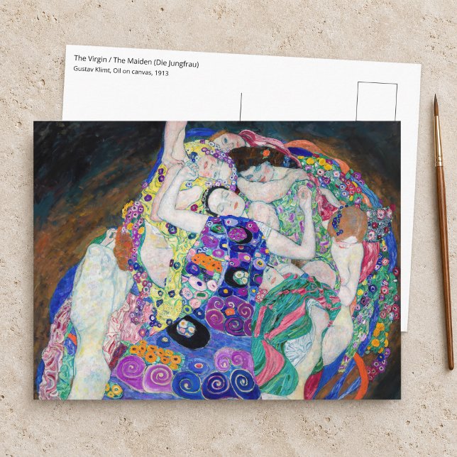 Postal Gustav Klimt - La Virgen (Subido por el creador)