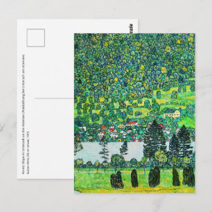 Postal Gustav Klimt - Ladera en Unterach