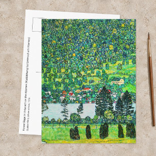 Postal Gustav Klimt - Ladera en Unterach