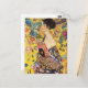 Postal Gustav Klimt Lady Con Ventilador (Anverso/Reverso In Situ)