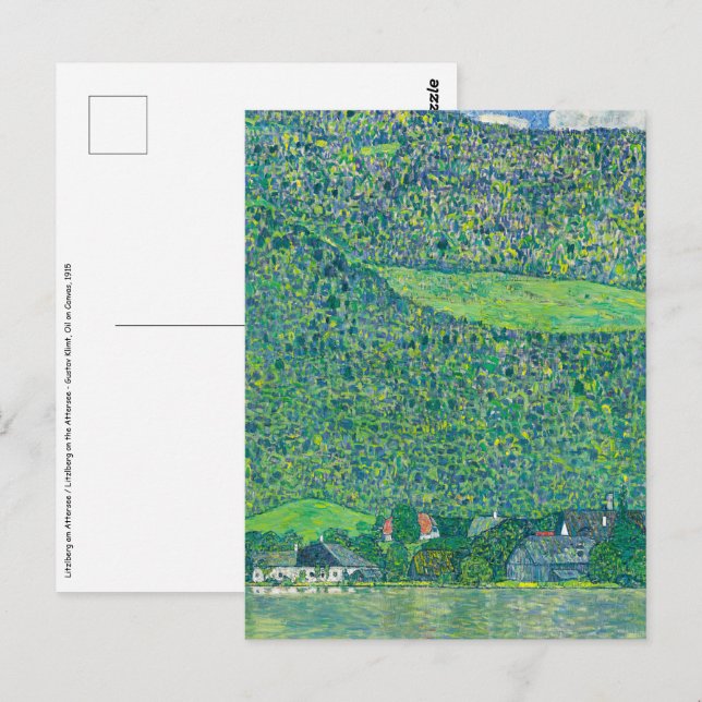 Postal Gustav Klimt - Litzlberg am Attersee (Anverso / Reverso)