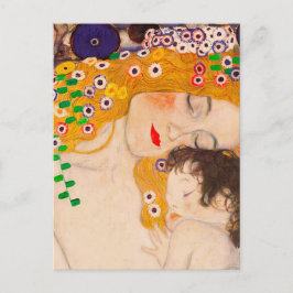 Postal Gustav Klimt - Madre e hijo