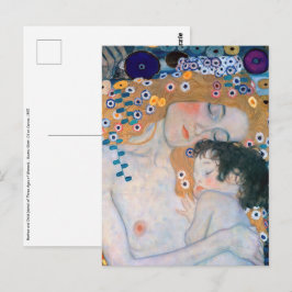 Postal Gustav Klimt - Madre e hijo