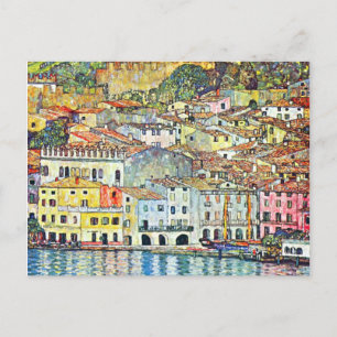 Postal Gustav Klimt Malcena En El Gardasee