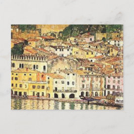 Postal Gustav Klimt - Malcesine en el lago Garda