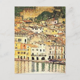 Postal Gustav Klimt - Malcesine en el lago Garda