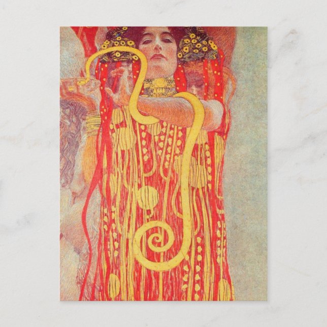 Postal Gustav Klimt - Medizin (Anverso)