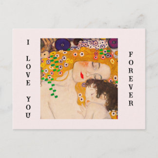 Postal Gustav Klimt - Mother and Child