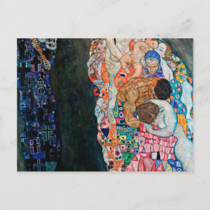 Postal Gustav Klimt - Muerte Y Vida