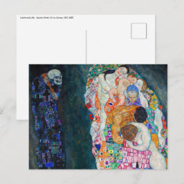 Postal Gustav Klimt - Muerte y vida