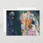 Postal Gustav Klimt - Muerte y vida<br><div class="desc">Muerte y vida - Gustav Klimt,  Óleo sobre lienzo,  1910-1915</div>