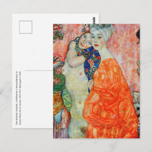 Postal Gustav Klimt - Mujeres amigas