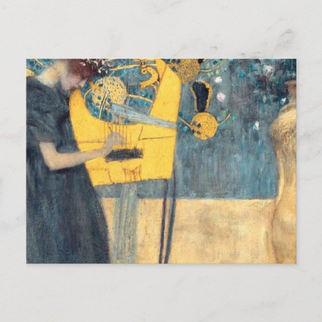Postal Gustav Klimt Music (Anverso)