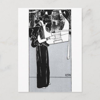 Postal Gustav Klimt ~ Musik