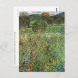 Postal Gustav Klimt - Orchard<br><div class="desc">Campo de huerta / florecimiento / Campo de flores - Gustav Klimt,  Petróleo sobre lienzo,  1907</div>