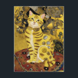 Postal Gustav Klimt oro lindo gato parodia, Gustav klimt<br><div class="desc">Gustav Klimt oro lindo gato parodia, Gustav klimt art Imagine una deliciosa fusión de encanto felino y grandeza artística. Esta obra de arte imita con humor el estilo dorado de Gustav Klimt, con una escena lejos de las figuras reales habituales. En el centro de la atención se encuentra un gato...</div>