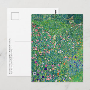 Postal Gustav Klimt - Paisaje de los jardines italianos