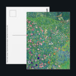 Postal Gustav Klimt - Paisaje de los jardines italianos<br><div class="desc">Paisaje Jardín Italiano / Paisaje Horticultural Italiano - Gustav Klimt,  Petróleo en Lienzo,  1913</div>